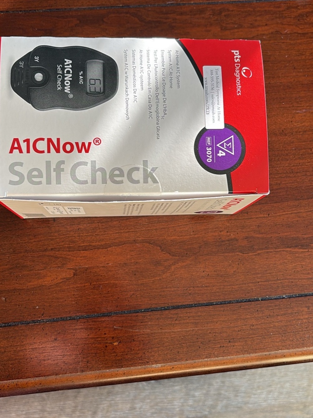 SelfCheck A1C Monitor - White & Red